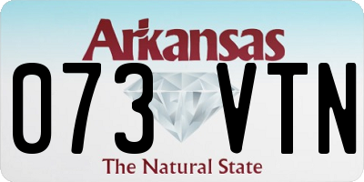 AR license plate 073VTN