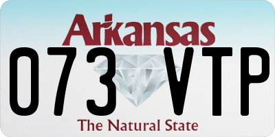 AR license plate 073VTP