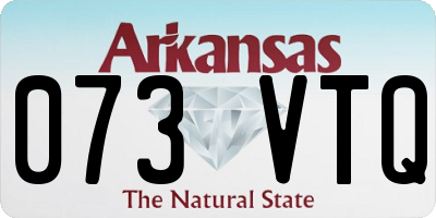 AR license plate 073VTQ