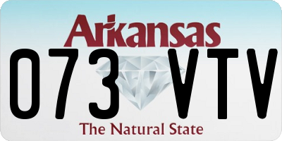 AR license plate 073VTV