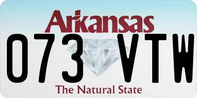 AR license plate 073VTW