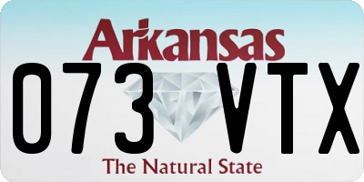 AR license plate 073VTX