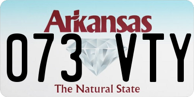 AR license plate 073VTY