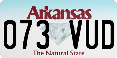 AR license plate 073VUD
