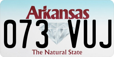 AR license plate 073VUJ