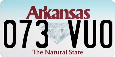AR license plate 073VUO