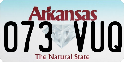 AR license plate 073VUQ