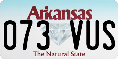 AR license plate 073VUS