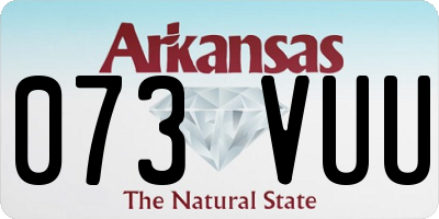 AR license plate 073VUU
