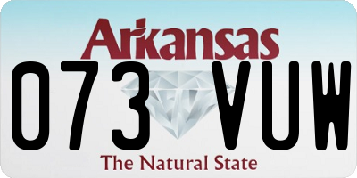 AR license plate 073VUW