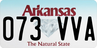 AR license plate 073VVA