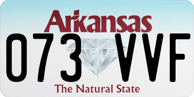 AR license plate 073VVF