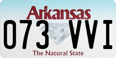 AR license plate 073VVI
