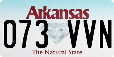 AR license plate 073VVN