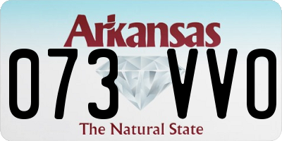 AR license plate 073VVO