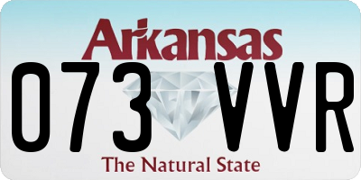 AR license plate 073VVR