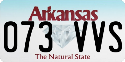 AR license plate 073VVS