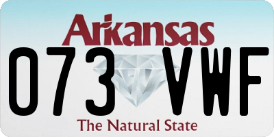 AR license plate 073VWF