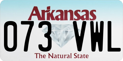 AR license plate 073VWL