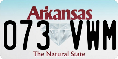 AR license plate 073VWM