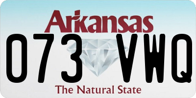 AR license plate 073VWQ