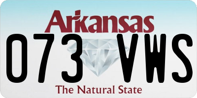 AR license plate 073VWS