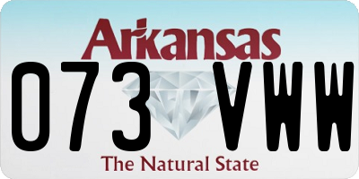 AR license plate 073VWW