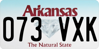 AR license plate 073VXK