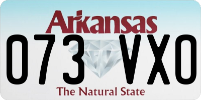 AR license plate 073VXO