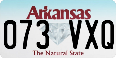 AR license plate 073VXQ