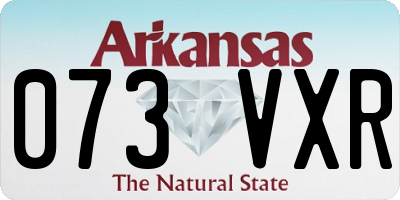 AR license plate 073VXR