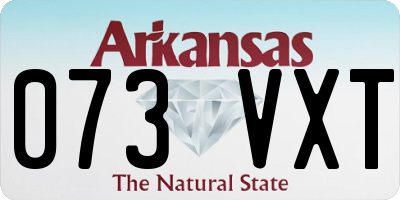 AR license plate 073VXT