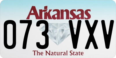 AR license plate 073VXV