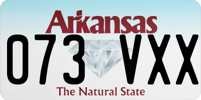 AR license plate 073VXX