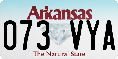 AR license plate 073VYA