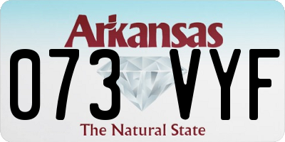 AR license plate 073VYF