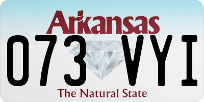 AR license plate 073VYI