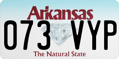 AR license plate 073VYP