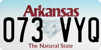 AR license plate 073VYQ