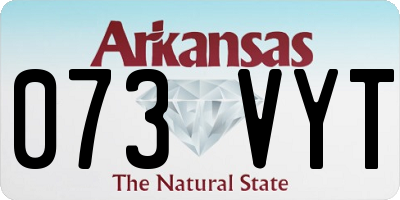 AR license plate 073VYT