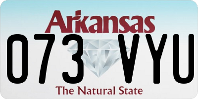 AR license plate 073VYU