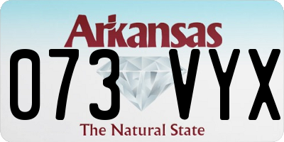 AR license plate 073VYX