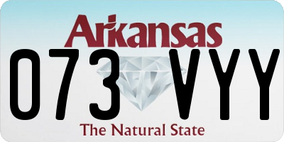 AR license plate 073VYY
