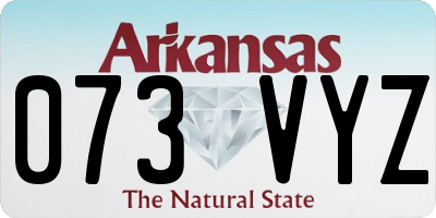 AR license plate 073VYZ