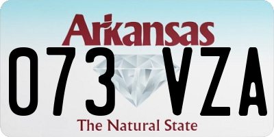 AR license plate 073VZA