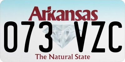 AR license plate 073VZC