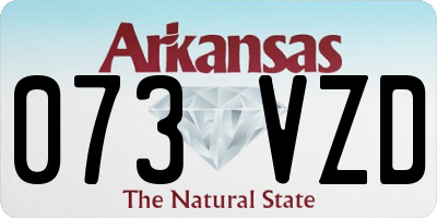 AR license plate 073VZD