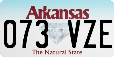 AR license plate 073VZE