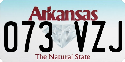 AR license plate 073VZJ