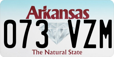 AR license plate 073VZM